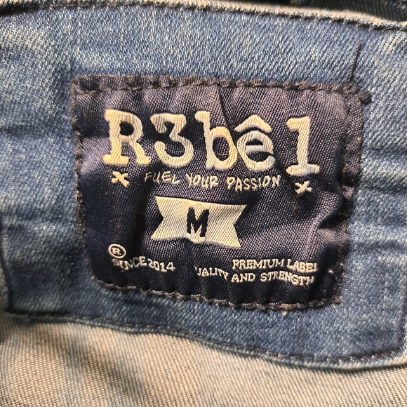 Mens Rebel (R3bel) Jean Jacket Size M - Picture 3 of 12